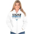 thumbnail image 3 of US Air Force USAF Girlfriend Pride Zip Hoodie Sweatshirt Women Brisco Brands M, 3 of 6