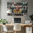thumbnail image 2 of SEANATIVE Highland Cow Sunflower Tapestry Aztec Ethnic Tapestry for Bedroom Small Wall Hanging Tapestry for Office Decor Mini Tapestry for Cafe Small Tapestry for Gallery Wall Displays, 2 of 6