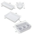 thumbnail image 3 of Ycandiee Stackable Drawer Organizers, Versatile Vanity Drawer Organizer Trays, Storage Bins for Makeup, Bathroom, Bedroom, Kitchen and Office, 3 of 7