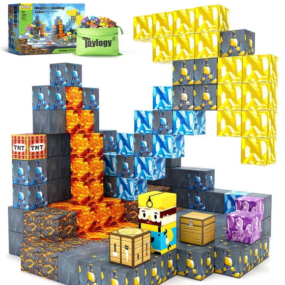 Bloques magnéticos Toylogy Build Mine Magnet World Pickaxe