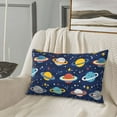 thumbnail image 5 of Lsque Planets and Stars Pattern Pillow Case – Soft & Cozy Throw Pillow Cover, Hypoallergenic Cushion Case for Sleeping Women with Envelope Closure-20"x30", 5 of 6