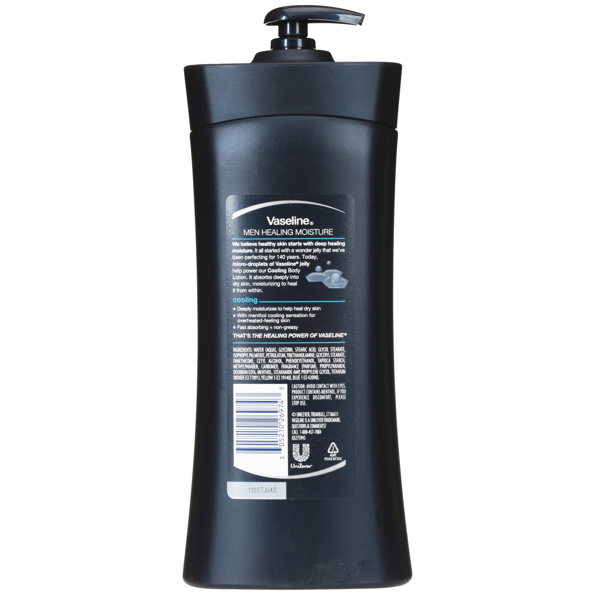 Vaseline Men Healing Moisture Body Lotion Cooling 24.5 oz