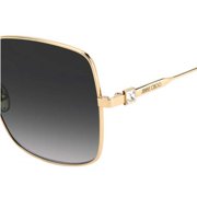 Jimmy Choo LILI/S 02M29O 58mm Square Sunglasses Women's Black Gold