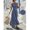 Gray Blue, variant on Womens Gray Blue Sleeveless Criss-Cross Waist A-Line Maxi Dress, Casual