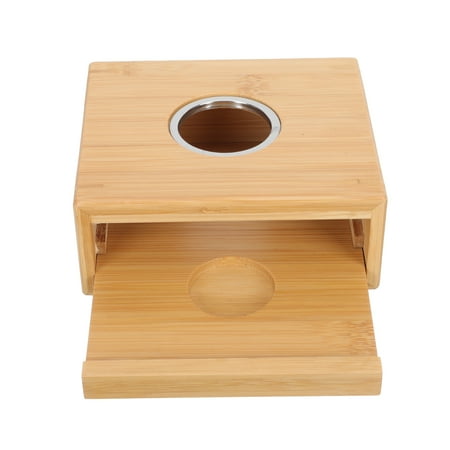

Multi-purpose Teapot Warmer Drawer Type Tea Heater Base Bamboo Candle Holder