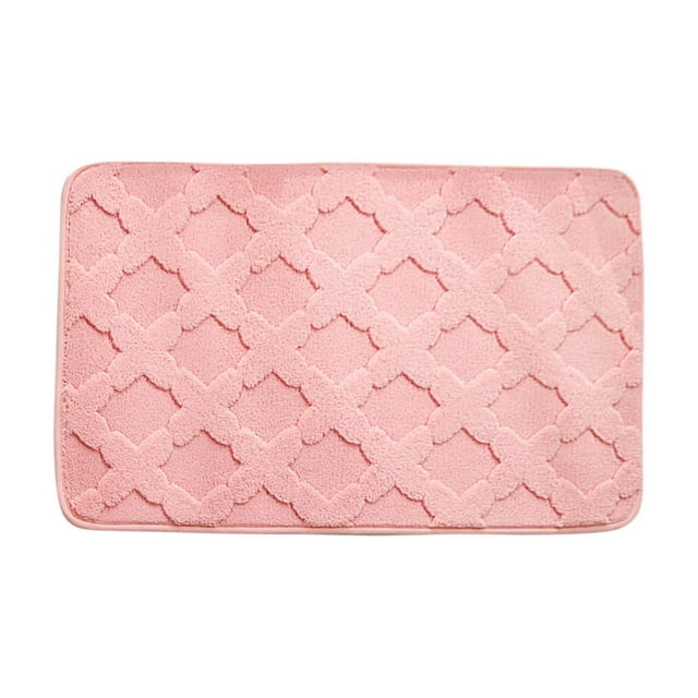 Dvruxg Thickened Absorbent Bathroom Mat – Non-Slip Soft Velvet Floor Rug for Toilet, Restroom & Bedroom, Easy-Care Polyester Door Mat with Anti-Slip Backing