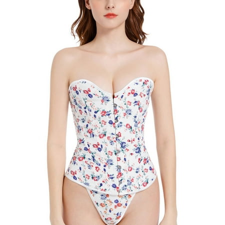 

Binpure Women’s Fashion Floral Buckle back Bandage Body Shaping Corset