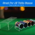 thumbnail image 2 of GSE Games & Sports Expert Casino Poker Chip Tray with Lid, Acrylic Poker Chip Rack for Poker Chips. Each Tray Holds 100 Pieces of Chips - 5 Pack, 2 of 6