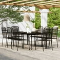 thumbnail image 1 of vidaXL 9 Piece Garden Dining Set Black, 1 of 4