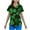 Green#13, variant on Feancey Womens Holiday Plus Size Scrub Tops St Patricks Day Shamrock Printed Nurse Scrubs Shirts Loose Fit Short Sleeve V Neck Working Uniforms with Pockets Green 3XL