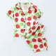thumbnail image 2 of Odeerbi 1-8 Años Niños Niñas Pijama de Satén de Verano Con Solapa Entallada Camisa de Manga Corta Pantalones Conjunto de Dos Piezas Pijama, 2 of 9