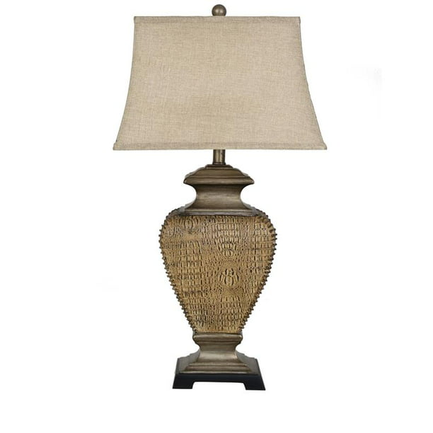 Taunton 30 75 Inch Resin Rectangle Bell, Table Lamp Rectangular Shade