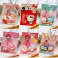 thumbnail image 4 of Sanrio Anime Melody pompón Purin Hello Kitty llavero Kawaii Lindo bolso colgante suave llavero regalo, nuevo paquete de 2 piezas, 4 of 4