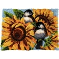 thumbnail image 2 of Sunflowers and Birds | Rug Making Latch Hooking Kit, 2 of 9