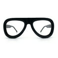 thumbnail image 5 of Retro Hipster Thick Plastic Racer Clear Lens Fashion Eyeglasses Black, 5 of 8