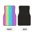 thumbnail image 2 of Fuzoiu Rainbow Scales2 Print Carpet Floor Mats for Car,Car Foot Mat Set,Universal Fit 4 Piece Mat Pad Set,Fits Most Cars Trucks Vans Sedans SUV Auto Carpet Mat Se, 2 of 7