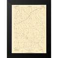 thumbnail image 2 of USGS 11x14 Black Modern Framed Museum Art Print Titled - Pine Tree Wyoming Quad - USGS 1954, 2 of 5