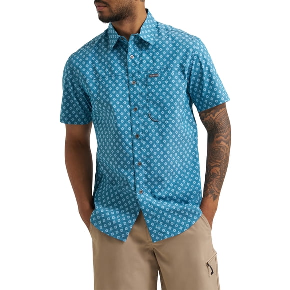 Wrangler® Men's Fraser Short Sleeve Single Pocket Shirt