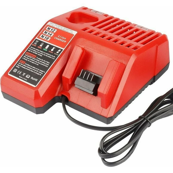 M12 & M18 Rapid Replacement Charger for Milwaukee 12V&18V XC Lithium ION Charger for Milwaukee