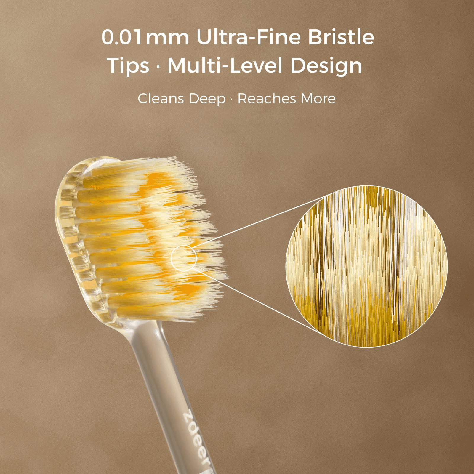 ZDEER  TOOTHBRUSH Metal handle with replaceable brush head —  Eco-friendly and reusable Oral  sustainable