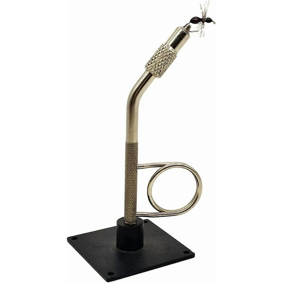 Fly Fishing Vise Kit with Pedestal Base, Adjustable Carbon Steel Fly Tying Tool Clamp Vise for Teasers and Jigs, Easy to Use Fly Tying Supplies for Fishing Beginners & Pros