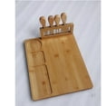 thumbnail image 4 of Tabla de quesos,Juego de tablero de queso de bambú cortando herramientas de cocina,Conjunto de cuchillos de accesorios de tablero de queso,Placas de madera Partes Platos personalizados Sunnimix Tabla de quesos, 4 of 8