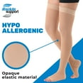 thumbnail image 6 of Men & Women Open Toe Compression Stockings for Post Surgery 20-30mmHg Beige 4XL, 6 of 10