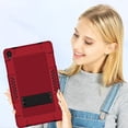 thumbnail image 5 of FIEWESEY for Lenovo Tab P11 Case,Heavy-Duty Drop-Proof Shock-Resistant Rugged Protective case(with Stand) for Lenovo Tab P11/P11 Plus 11 inch Tablet+Screen Protector(Red/Black+2 Pack), 5 of 6