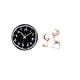thumbnail image 5 of Reloj de pared acrílico decorativo moderno, silencioso, minimalista, con estatuas de renos , coleccionable, artesanal, para amantes de los cie, 5 of 8