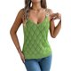 thumbnail image 1 of Camisetas Sin Mangas para Mujer, Suéter de Punto de Verano, Chalecos, Camisas Casuales, Tops Verde L, 1 of 10