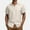 c01Beige, variant on Men's Button Down Shirt Dots Print Short Sleeve Casual Shirt Comfort Breathable Summer Business Casual Dress Shirts Red XL