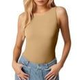 thumbnail image 4 of Shaping Underwear Women's Shapewear Bodysuit Seamless Full Body for Everyday Wear with Snap Closure Comfortable Stretch Body-shaping Corset(Color:Khaki,Size:XL), 4 of 8