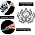 thumbnail image 3 of 12"X12"Lotus Flower Stencil Mandala Sacred Templates Yoga Reusable Plastic Drawing Painting Stencils Template for Painting on Card Wall Fabric Tile Canvas Crafts DIY Home Decor, 3 of 9