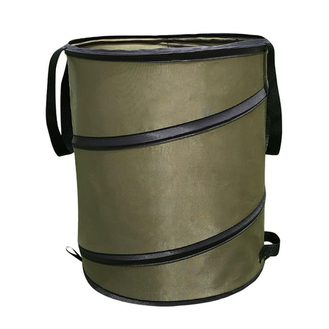 Advancent Bolsa plegable para desechos de jardinería, bote de basura emergente, contenedor de hojas S Suministros de limpieza para el hogar L