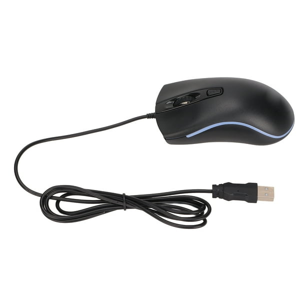 Ratones de ordenador, ratón para juegos, ratón ligero RGB para juegos, ratón con cable, fiable y duradero