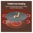 thumbnail image 3 of AORAN Indoor Grills Electric Smokeless – Nonstick Electric Griddle for Indoor Use, Compact & Versatile Cooking for Steaks, Pancakes, and BBQ Black, 3 of 7