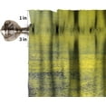 thumbnail image 6 of Yellow Dark Grey Valance Curtain Abstract Art Painting Rod Pocket Valance Window Treatments 1 Panel Short Curtains for Kitchen Farmhouse Living Room Bathroom Bedroom 54 x 18 in, 6 of 6