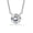 Round CZ Pendant, variant on Charmsy Elephant style Chain Pendant Necklace for Women 18 Inches