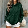 thumbnail image 2 of Womens Leopard Print Pullover Hoodie Loose Fit Long Sleeve Cheetah Sweatshirt Casual Streetwear Top Dark Green XL, 2 of 4