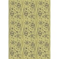 thumbnail image 1 of Ahgly Company Machine Washable Indoor Rectangle Transitional Mustard Yellow Area Rugs, 7' x 10', 1 of 7