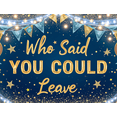 thumbnail image 4 of Decorative Design Farewell Banner Colorful Theme Retirement Party Banner Sparkling Gold Blue Balloons for Farewell Party Goodbye Celebration Retirement, 4 of 8