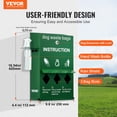 thumbnail image 2 of VEVOR Dog Poop Bag Dispenser with Hand Wash Bottle, Lockable Outdoor Dog Waste Bag Holder with 600 Waste Bags,Stake, Pole, Fence & Wall Mounted Dog Poop Bag Storage, Pet Waste Station for Porch,Lawn, 2 of 9