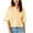Yellow, variant on Sexlip Womens Cropped Cardigan Short Sleeve Cardigan Lightweight Oversized Cardigans Trendy Button Down Shirts Brown M