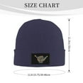 thumbnail image 3 of ZICANCN Psychedelic Shaka Hang Knit Beanie Hat, Winter Cap Soft Warm Classic Hats for Men Women, Navy Blue, 3 of 8