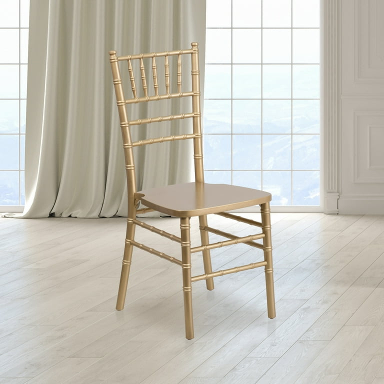 Free Shipping Flash Furniture Hercules Series Adult Size Wood Chiavari Chair for Events Gold Walmart