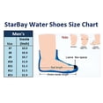 thumbnail image 2 of StarBay Men's Stripe Athletic Adjustable Toggle Closure Water Shoes Aqua Socks (#5907), 2 of 3