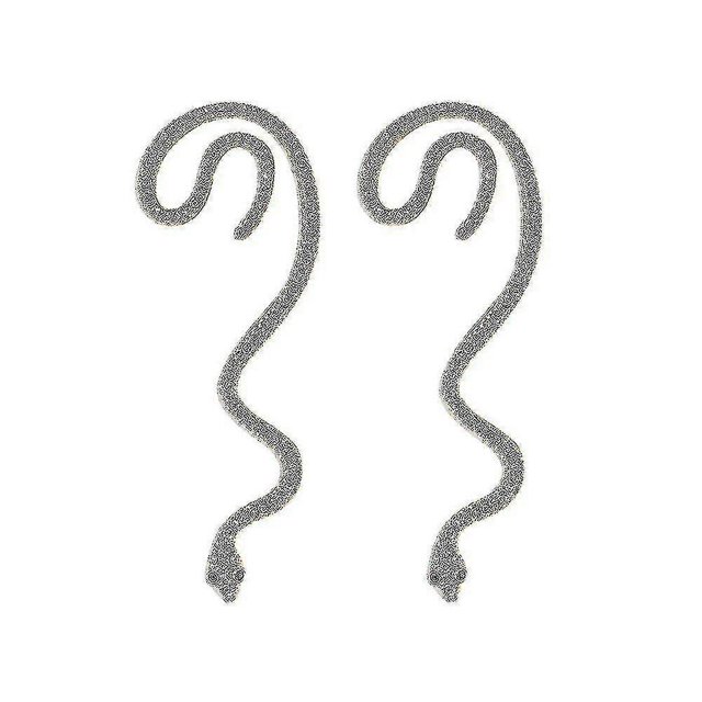 Punk Snake Cuff Earrings,non Pierced Snake Ear Cuff,punk Cobra Wrap Earrings Clip, Personality Crawler Earrings Jewelry----Golden--Product code 64584 Golden