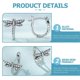 thumbnail image 3 of Silver Earrings for Women Dragonfly Earrings Featuring 3Pairs Loop Style, 3 of 5