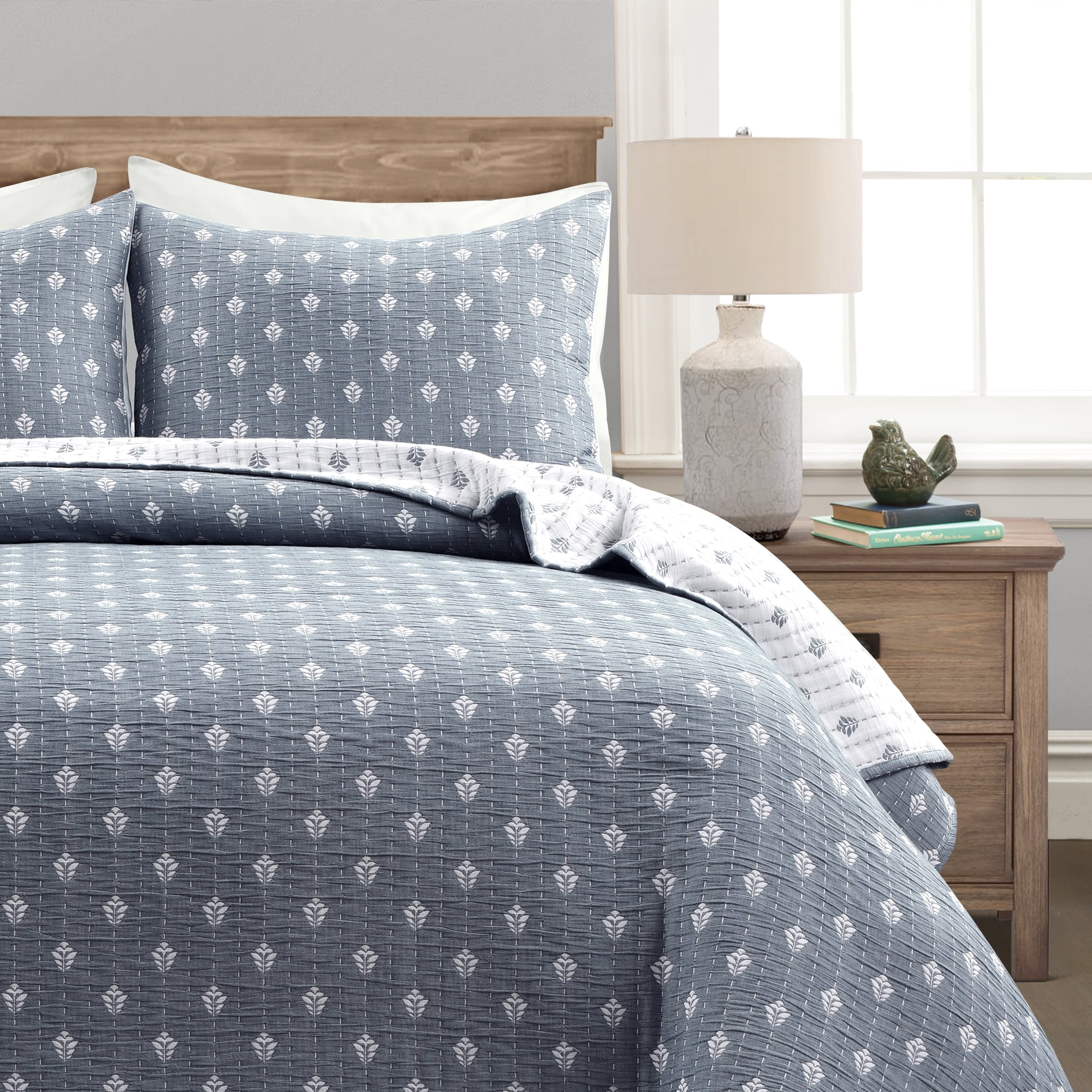 Details about   Nautica HomeAdleson Collection100% Cotton Reversible and Light-Weight Quil 