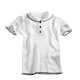 thumbnail image 1 of Camisa de punto Mujer Verano con volantes Manga corta Cuello de muñeca Casual Top, Blanco Advancent AP001288-01B, 1 of 7